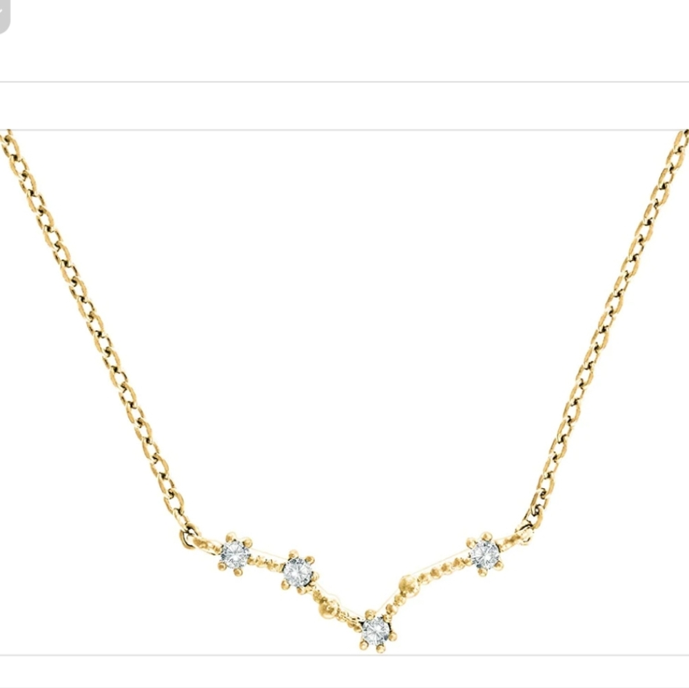 New! Pavoi 14k Gold Plated Pisces Astrology Necklace